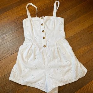 Hollister White Romper